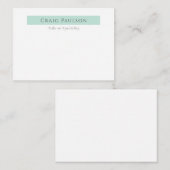 Attraktiv einfach Schlicht Beruflich modern Mitteilungskarte (Vorne/Hinten)