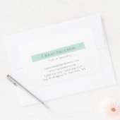 Attraktiv einfach Schlicht Beruflich modern Rechteckiger Aufkleber (Umschlag)