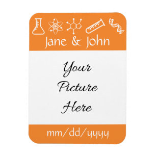 Attraktiv Forces in Orange Save-the-Date Magnet