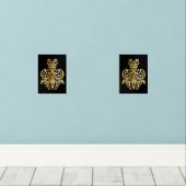 Attraktiv, Plakate und andere Farben - Bilderwand Sets (Holzboden)