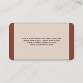 Attraktiv stilvoll und modern Minimalistisch Visitenkarte (Rückseite)