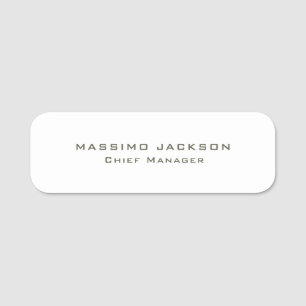 Attraktiv Trendig Stylisch Modern Minimalistisch C Namensschild