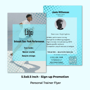 Attraktive Athleten Personal Trainer für fortgesch Flyer