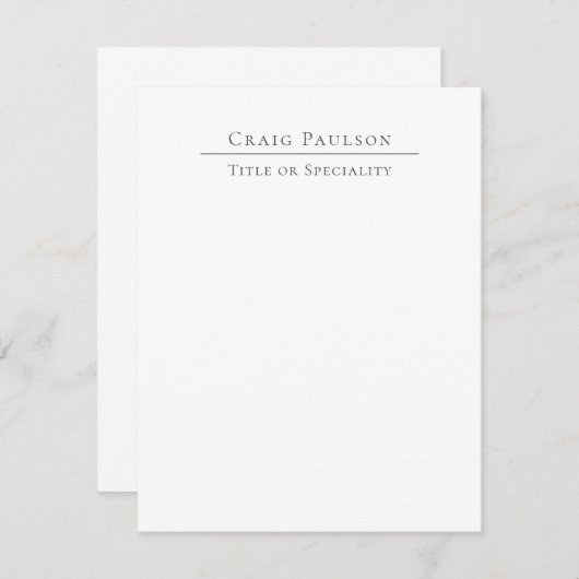 Attraktive Berufliche Schlichte Minimalistische Ka (Vorne/Hinten)