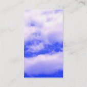 Attraktive Blue Sky White Clouds Business Card Visitenkarte (Rückseite)