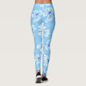 Attraktive Blumenblicke Gemusterte Leggings (Rückseite)