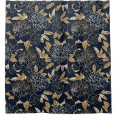 Attraktive Blüte blumengeschmückt Auge auffällig Duschvorhang (Vorderseite)