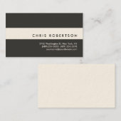 Attraktive, dunkelgraue, moderne Visitenkarte (Vorne/Hinten)