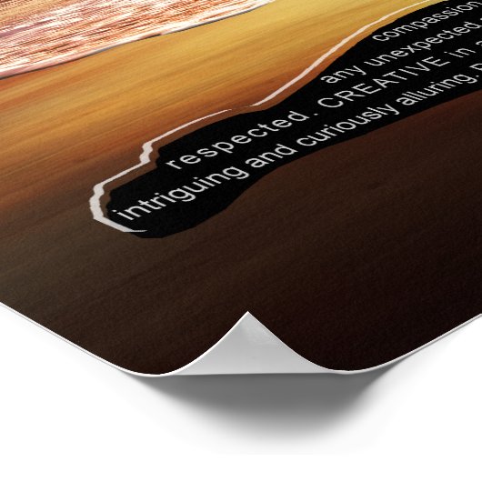 Attraktive Eigenschaften Poster (Ecke)