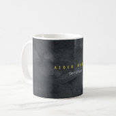 Attraktive Grau-Gold-Farbe Moderne Minimalistisch Kaffeetasse (Vorderseite Links)