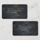 Attraktive Grau-Gold-Farbe Moderne Minimalistisch Visitenkarte (Vorne/Hinten)