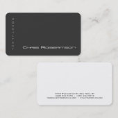 Attraktive, grau-weiße, charmante Visitenkarte (Vorne/Hinten)