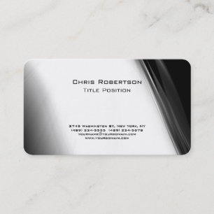 Attraktive Grau White Muster Charm Business Card Visitenkarte
