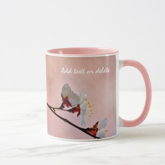Attraktive japanische Apricot-Blume Tasse (Rechts)