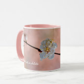 Attraktive japanische Apricot-Blume Tasse (Vorderseite Links)