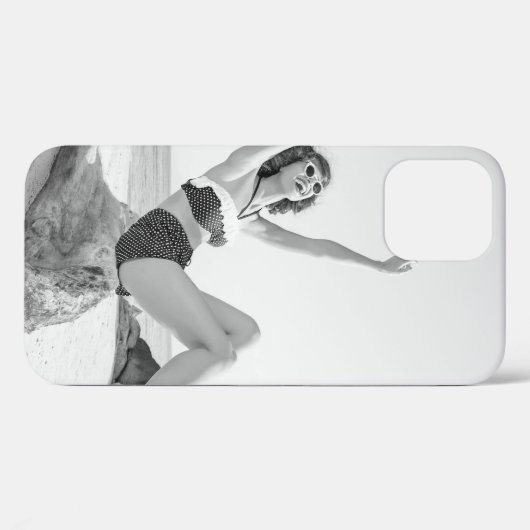 Attraktive junge Frau in Bikini am Strand Case-Mate iPhone Hülle (Rückseite (Horizontal))