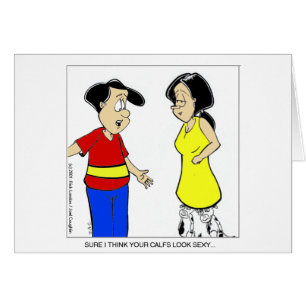 Attraktive Kälber? Funny Cartoon T-Shirts & Gesche