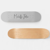 Attraktive Kalligrafie Moderne Minimalistisch Skateboard (Horizontal)