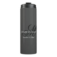 Attraktive Kalligrafie-Monogramm-Hochzeit