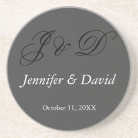 Attraktive kalligraphische Script Monogram Wedding