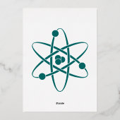 Attraktive Kräfte bei Aquamarinen Fohlen Einladung (Rückseite)