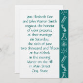 Attraktive Kräfte bei Aquamariner Einladung zur Ho (Vorne/Hinten)