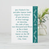 Attraktive Kräfte bei Aquamariner Einladung zur Ho (Stehend Vorderseite)