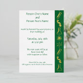 Attraktive Kräfte im Grünen Foil Einladung (Stehend vorne)