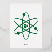 Attraktive Kräfte im Grünen Foil Einladung (Rückseite)