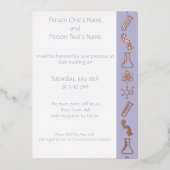 Attraktive Kräfte im Lavendelwald Einladung (Vorderseite)