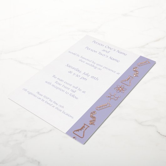 Attraktive Kräfte im Lavendelwald Einladung (Gedreht)