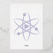 Attraktive Kräfte im Lavendelwald Einladung (Rückseite)