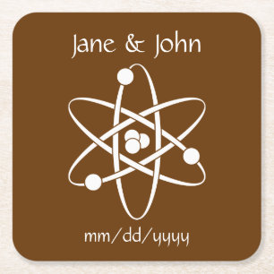 Attraktive Kräfte im Schokoladenpapier-Untersetzer Rechteckiger Pappuntersetzer