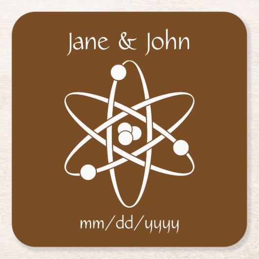 Attraktive Kräfte im Schokoladenpapier-Untersetzer Rechteckiger Pappuntersetzer (Vorderseite)