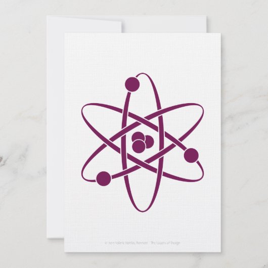 Attraktive Kräfte im Wein Hochzeit Einladung (Rückseite)