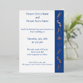 Attraktive Kräfte in Blue Foil Einladung (Stehend vorne)