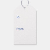 Attraktive Kräfte in Blue-Gift-Tag Geschenkanhänger (Rückseite)