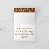 Attraktive Kräfte in der Schokolade danken Ihnen Dankeskarte (Innenseite)