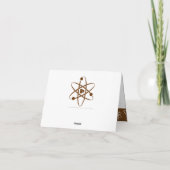 Attraktive Kräfte in der Schokolade danken Ihnen Dankeskarte (Rückseite)