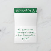 Attraktive Kräfte in Green Danke Card (Innenseite)