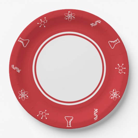 Attraktive Kräfte in Kirschpapierplatten Pappteller (Vorderseite)
