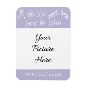 Attraktive Kräfte in Lavender Rett-the-Date-Magnet Magnet