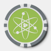 Attraktive Kräfte in Peridot Pokerchips (Vorderseite)