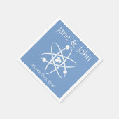 Attraktive Kräfte in Periwinkle Napkins Serviette (Ecke)