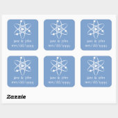 Attraktive Kräfte in Periwinkle Sticker (Blatt)