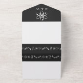 Attraktive Kräfte in Schwarz All In One Einladung (Außenbereich)