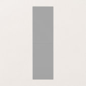 Attraktive Monogramm Grau-Weiß Schlicht Visitenkarten (Innenseite Aufgefaltet)