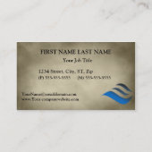 Attraktive natürliche Visitenkarte-Schablone Visitenkarte (Rückseite)