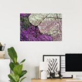 Attraktive rosa Marmorstruktur Poster (Heimbüro)