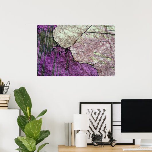 Attraktive rosa Marmorstruktur Poster (Heimbüro)